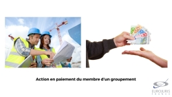 Action en paiement membre groupement