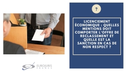 Licenciement économique et offre de reclassement